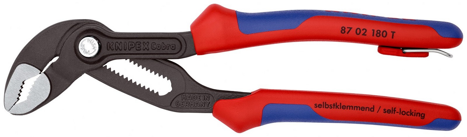 Knipex 87 02 180 T BK Cobra® cevna klešta, 180 mm  (87 02 180 T BK)